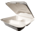 BAGASSE CLAMSHELL  6" X 6" CONTAINER